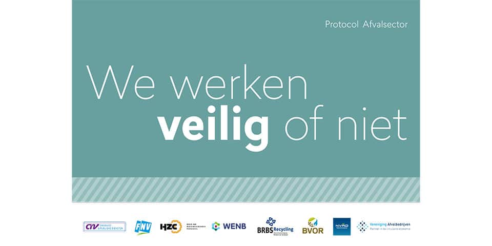 Protocol afvalsector Nederland voor werken in de 1,5 meter samenleving
