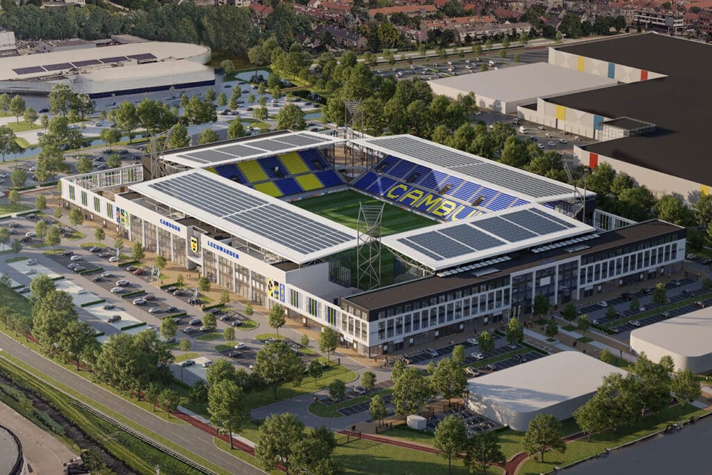 Nieuw stadion SC Cambuur gebouwd met duurzaam geproduceerd staal