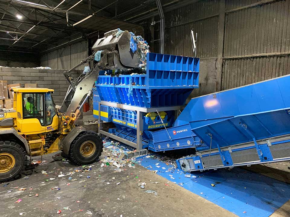 Nieuwe zakkenshredder betrouwbare oplossing voor P+MD zakken