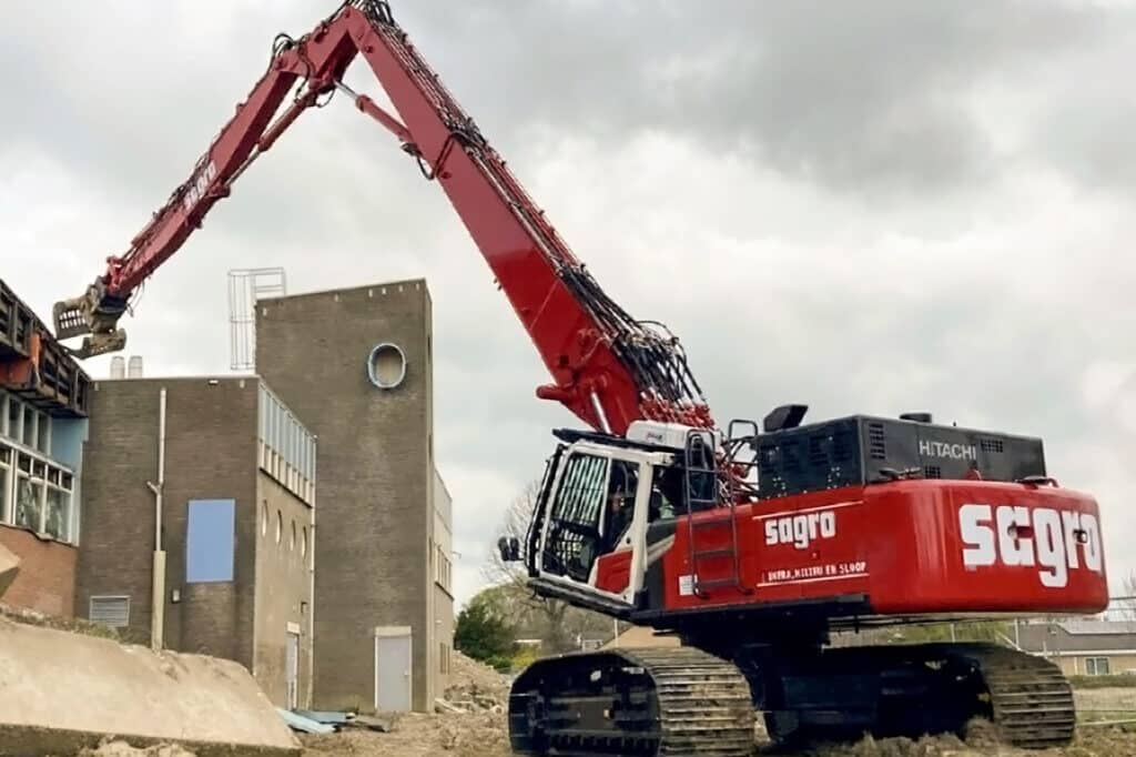 Nieuwe sloop-sorteergrijper van Zweeds staal