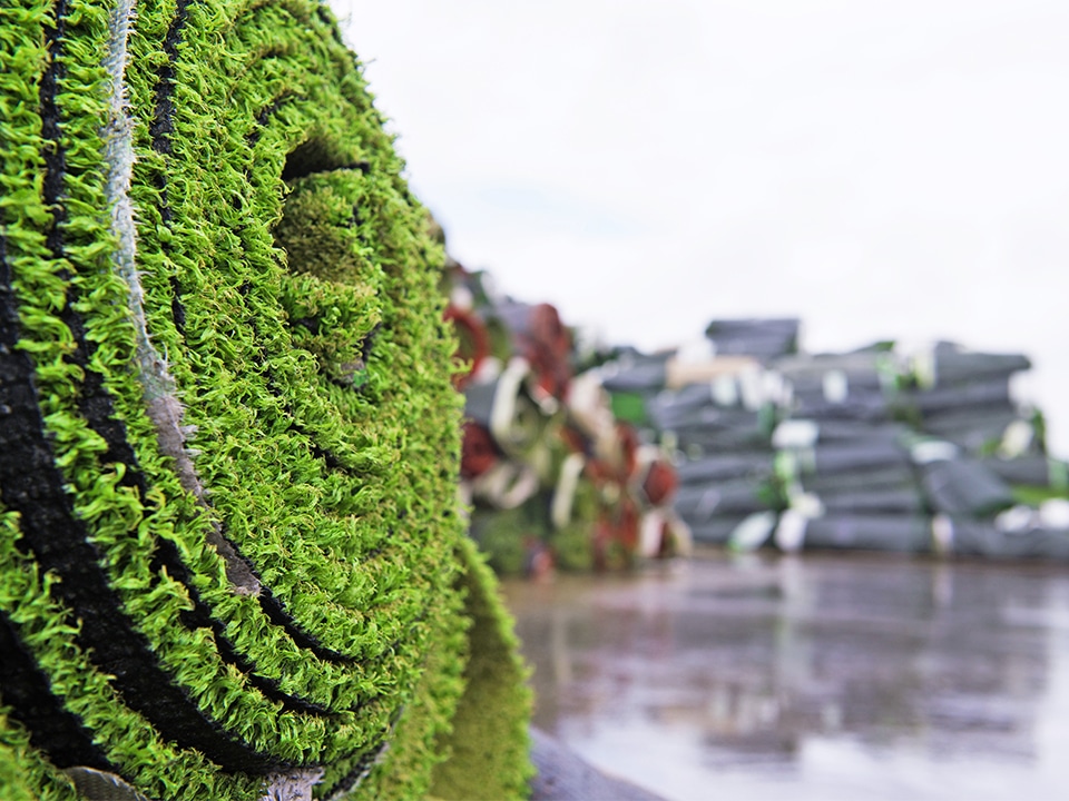 GBN-AGR is van start gegaan met recycling van kunstgras