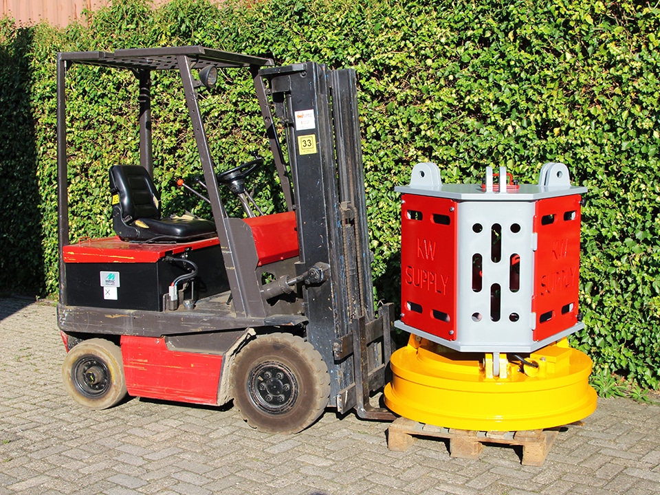 Dieselaangedreven magneet voor iedere machine