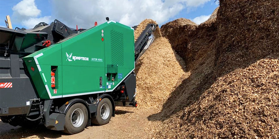 Mobiel hout chippen en shredderen