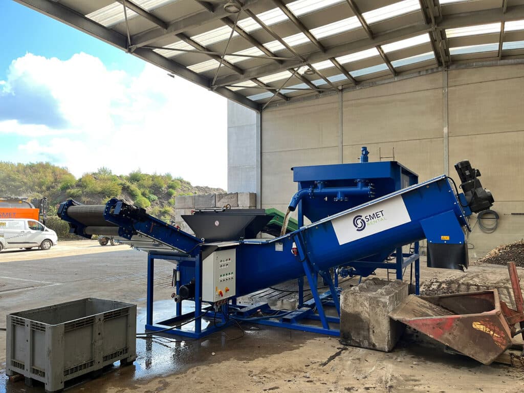 Scheiden met water: WIMA HSD-S dichtheidscheider en lamellenscheider te huur bij Smet Rental