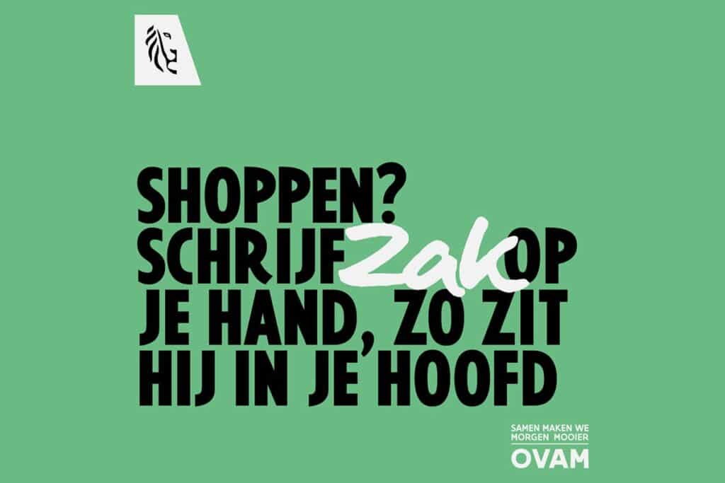 Vlaming omarmt herbruikbare winkelzak, maar vergeet hem nog in de winkelstraat
