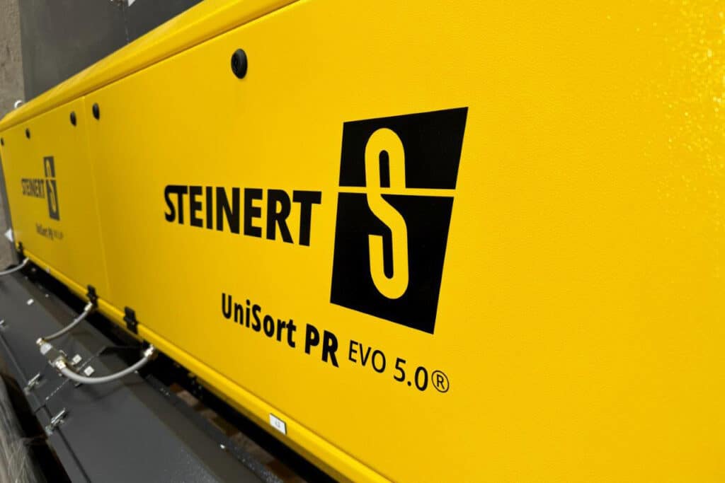 Nieuwe Steinert Unisort EVO 5.0 NIR-scheiders geplaats bij Sortiva  
