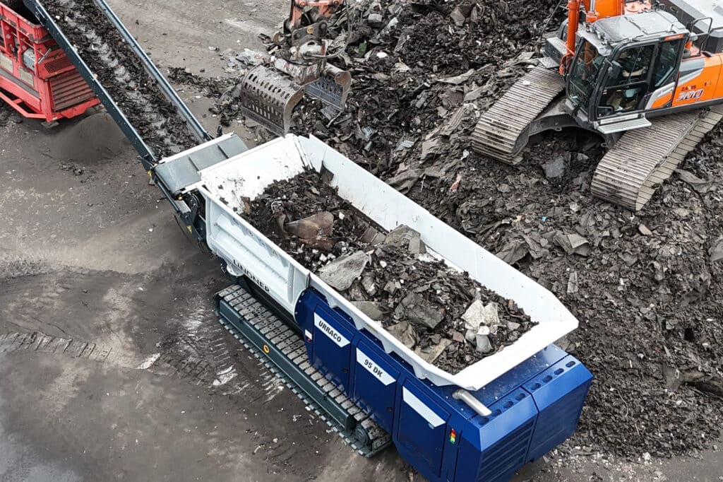 Weer nieuwe Lindner Urraco 95DK voor Recycling Kombinatie REKO