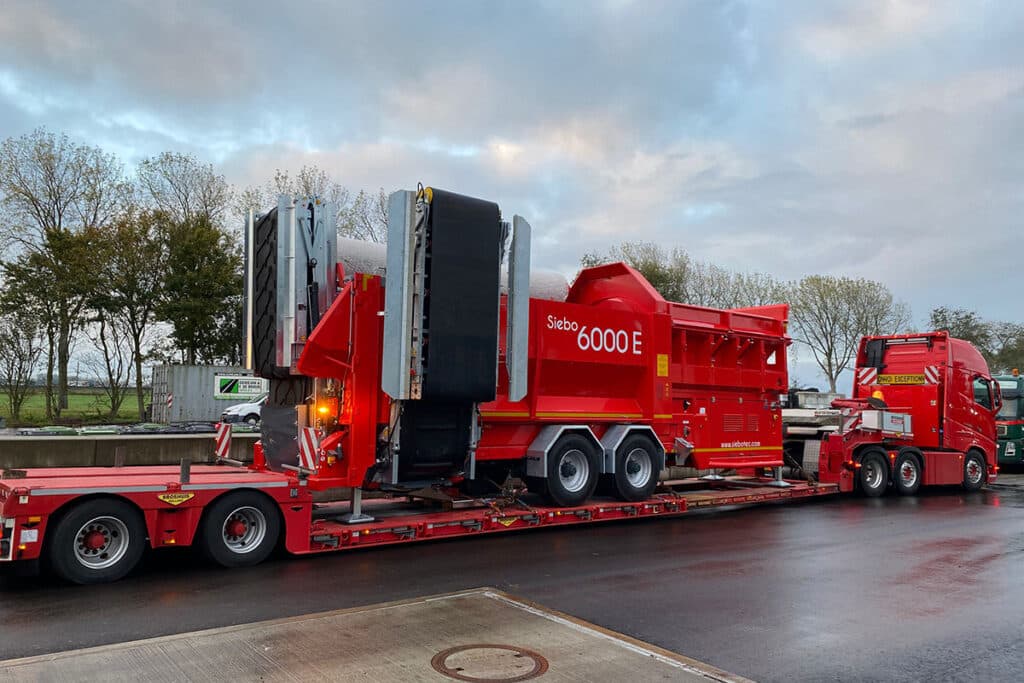 Nieuw duo elektrische Siebotec 6000 E trommelzeven geleverd bij Indaver 3