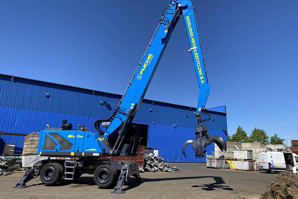 Nieuwe Fuchs MHL350G voor Geerlings Metaalrecyling B.V. in Venlo 2