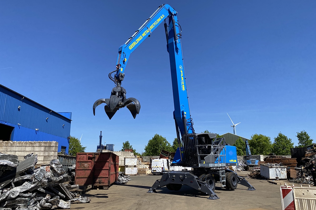 Nieuwe Fuchs MHL350G voor Geerlings Metaalrecyling B.V. in Venlo 1