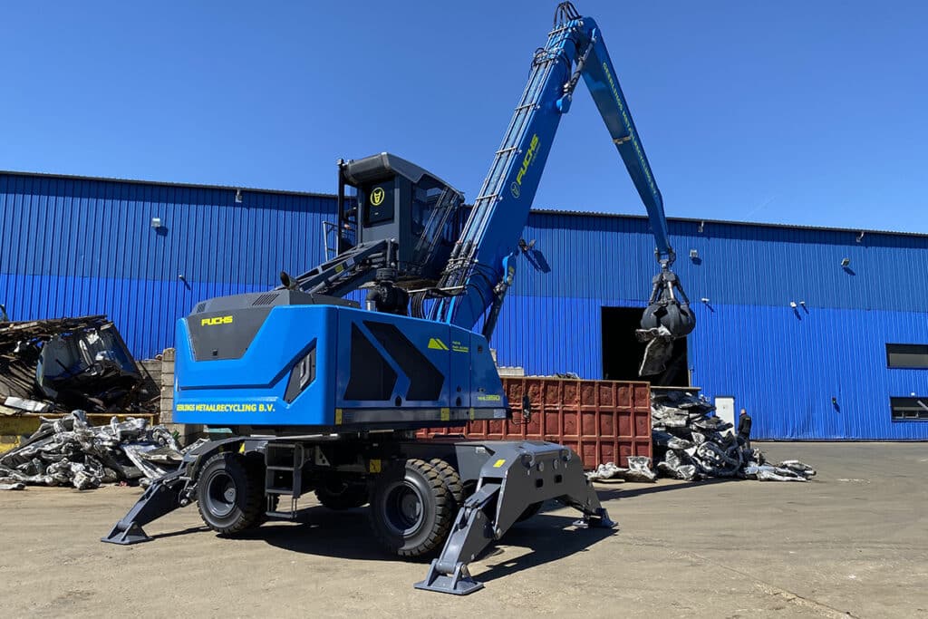 Nieuwe Fuchs MHL350G voor Geerlings Metaalrecyling B.V. in Venlo 1